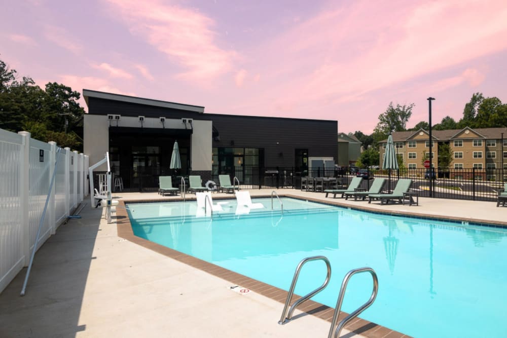 Pool at 5 Row in Charlottesville,Virginia