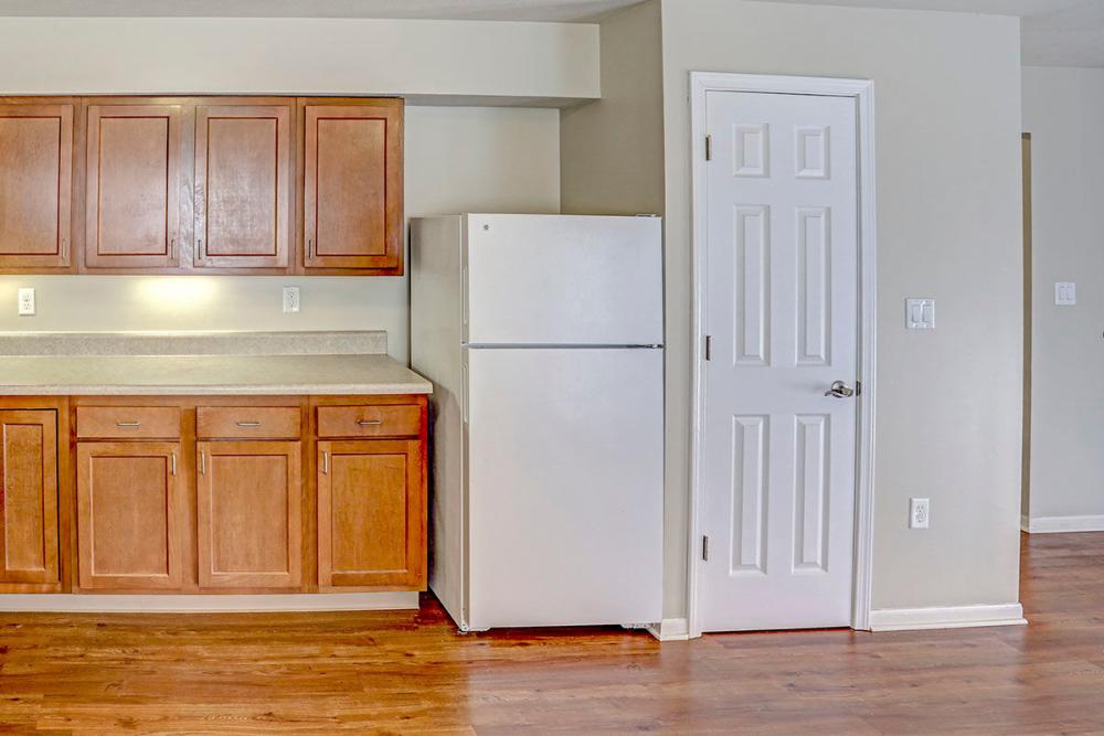 Kitchen with refrigerator at Alston Park in Cincinnati. OH