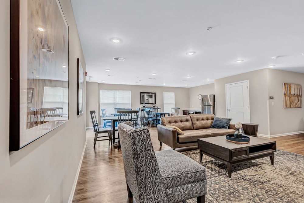 Spacious clubhouse at Audubon Crossing Senior Community in Dayton, Ohio 