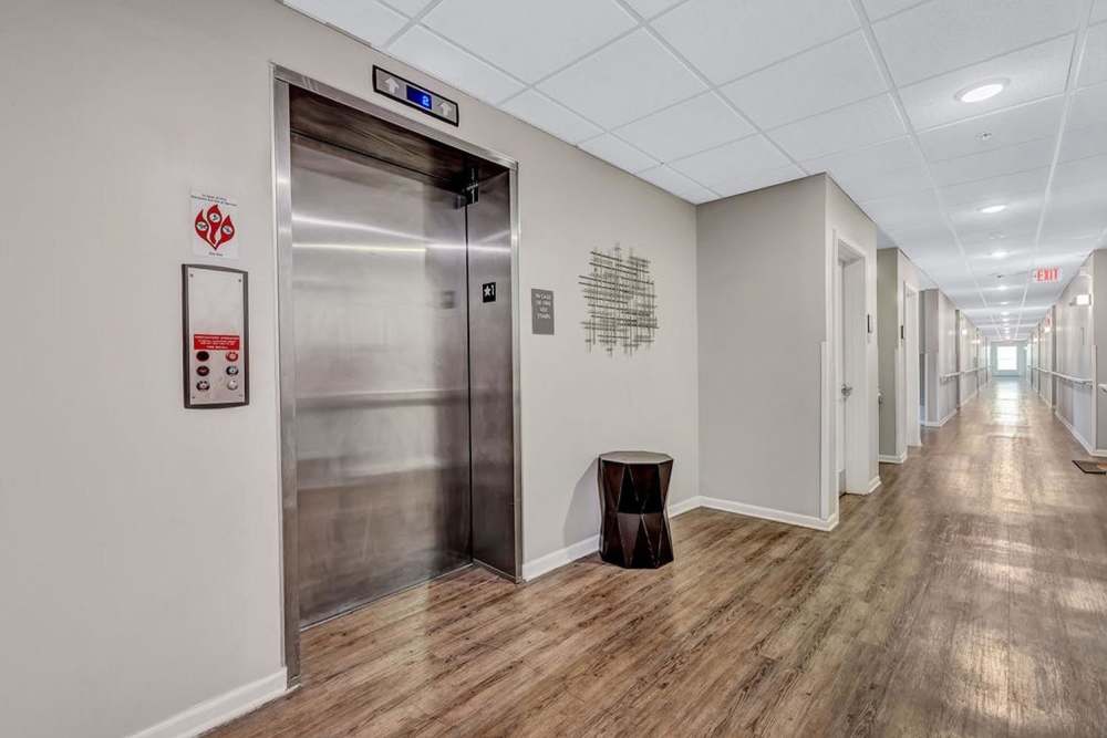 Community elevator at Audubon Crossing Senior Community in Dayton, Ohio 