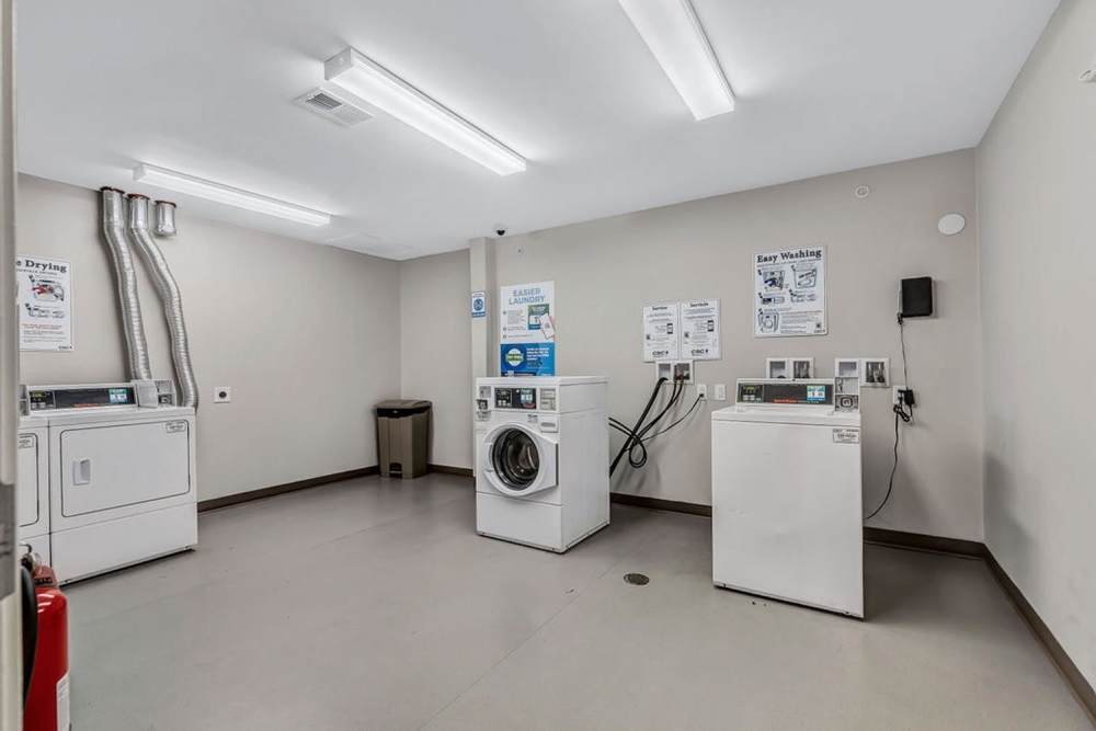 Community laundry facility at Audubon Crossing Senior Community in Dayton, Ohio 