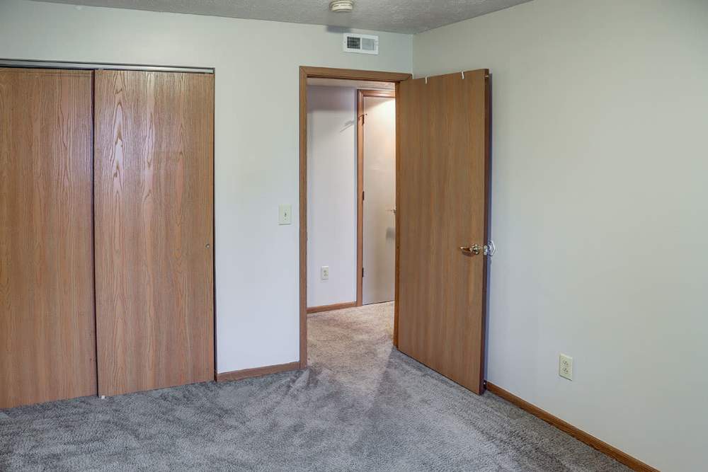 Bedroom with carpeted flooring at Riverview Place in Ripley, Ohio