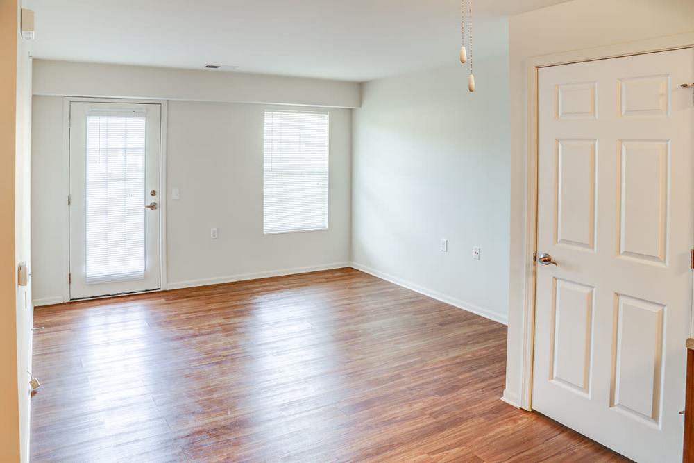 Bright living room with window at Hayden House in Springfield, Ohio