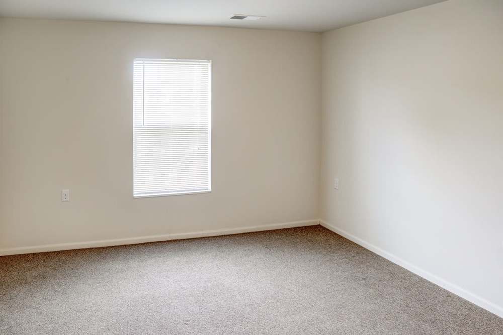 Spacious room with carpet flooring and natural light from window at Hayden House in Springfield, Ohio
