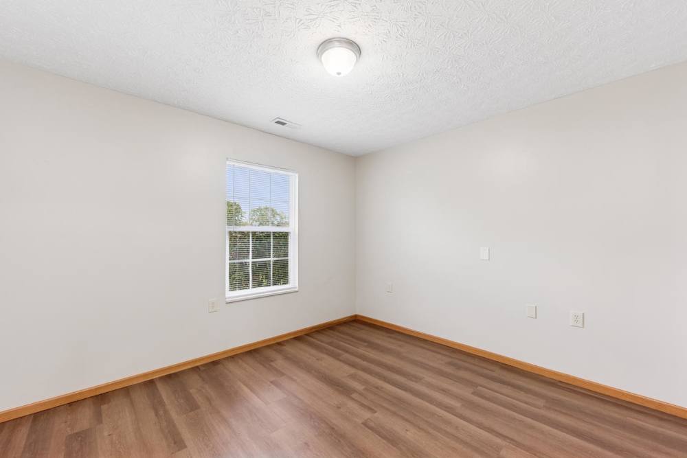 Bright bedroom at Webster Glen in Peebles, Ohio
