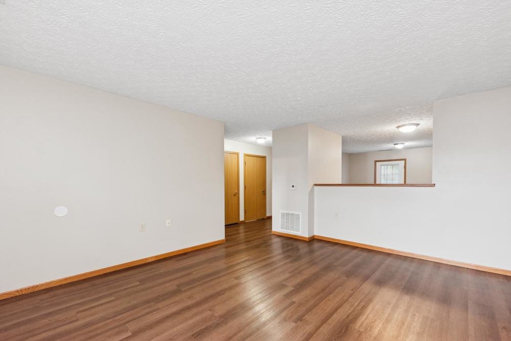 Spacious living area with natural light from nearby windows at Webster Glen in Peebles, Ohio