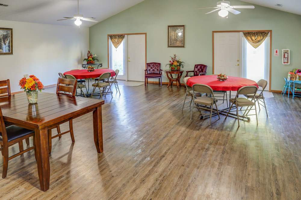 Spacious clubhouse at Zacharys Crossing in Washington Court House, Ohio 