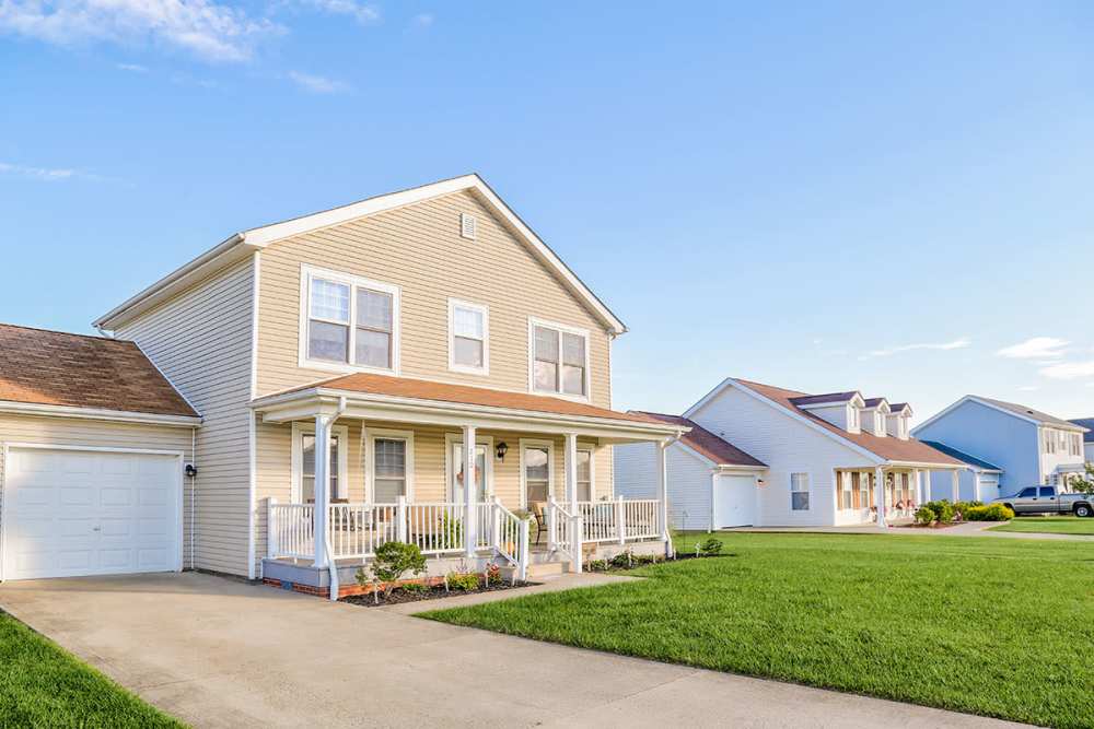 Community with greenery all around at Zacharys Crossing in Washington Court House, Ohio 