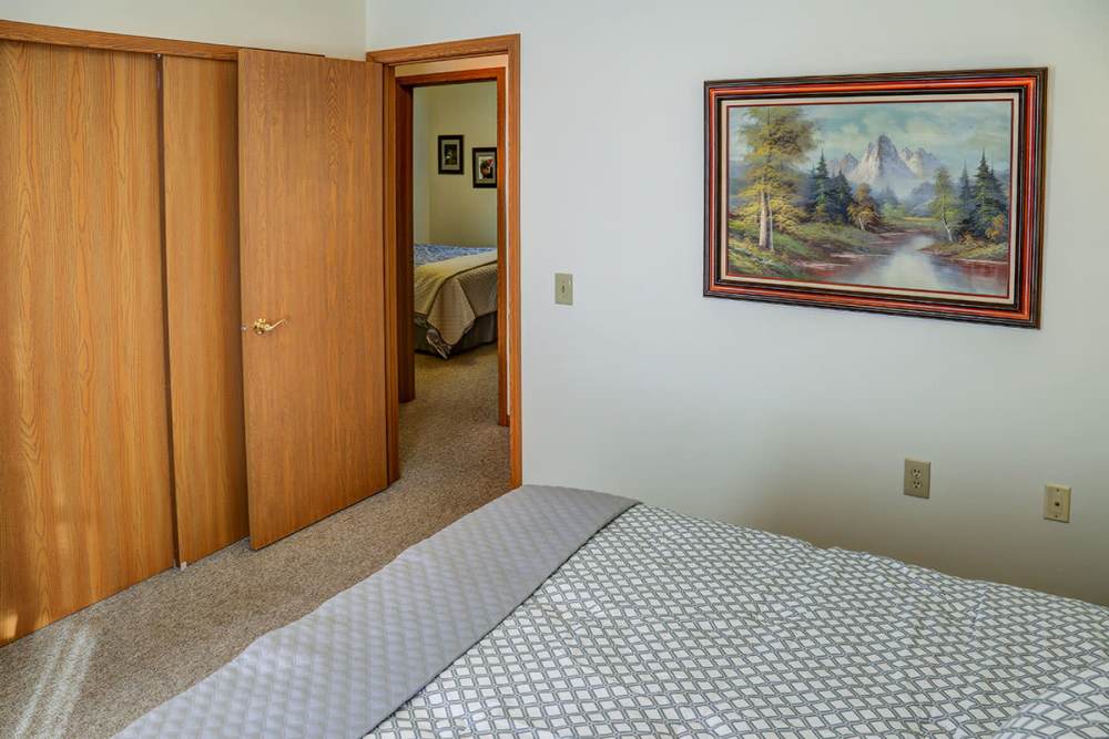 Bedroom with attached bathroom at Zacharys Crossing in Washington Court House, Ohio 