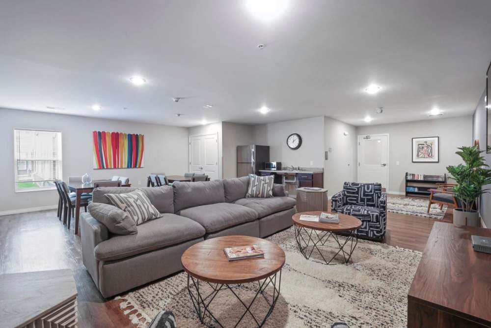Open layout with natural light at living room Atcheson Place Lofts in Columbus, Ohio
