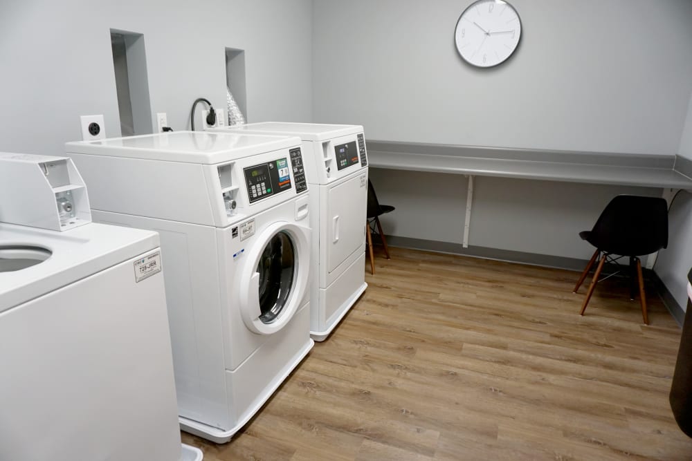 Community laundry facility at Atcheson Place Lofts in Columbus,Ohio