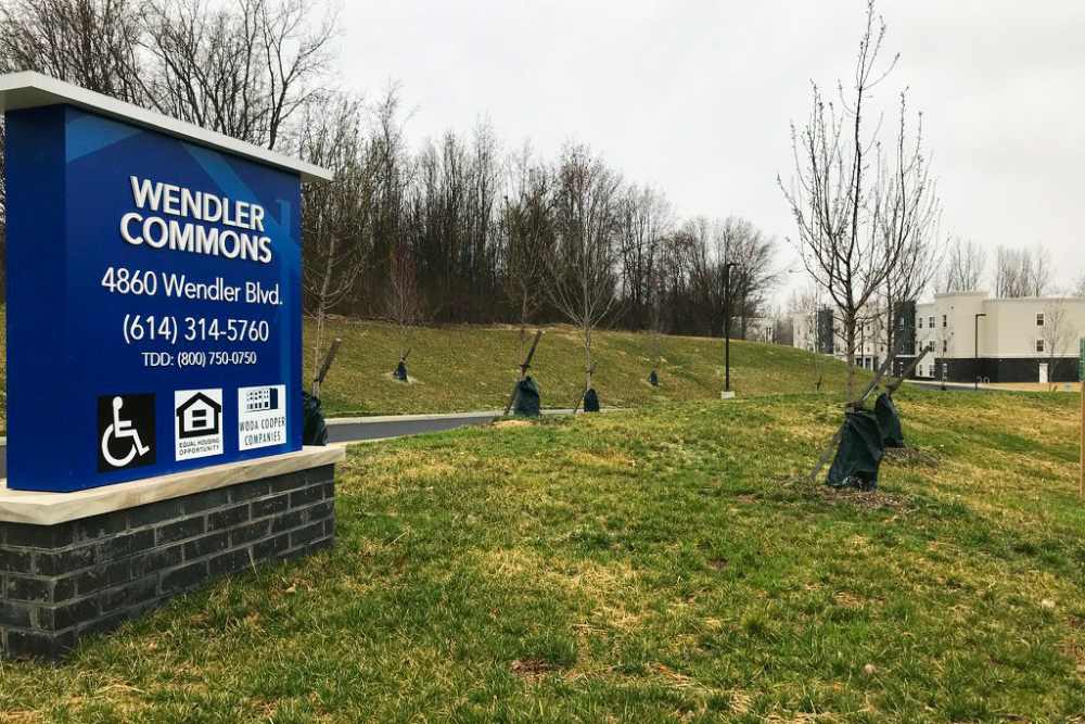 Community sign at Wendler Commons near Wendler Commons in Columbus, Ohio