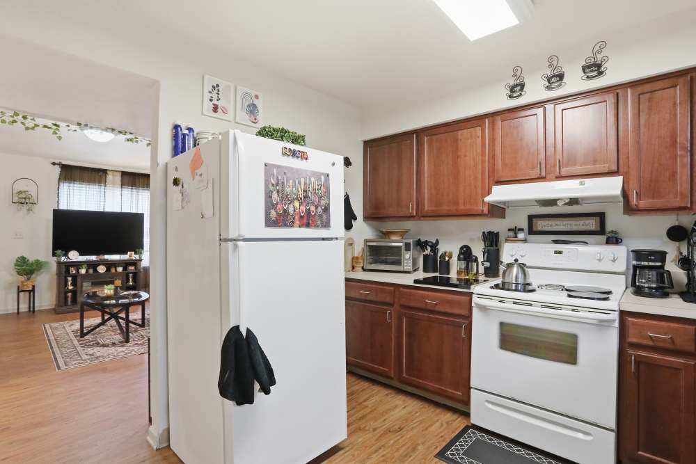 Appliances in kitchen at Chambersburg Family Townhomes in Chambersburg, Pennsylvania