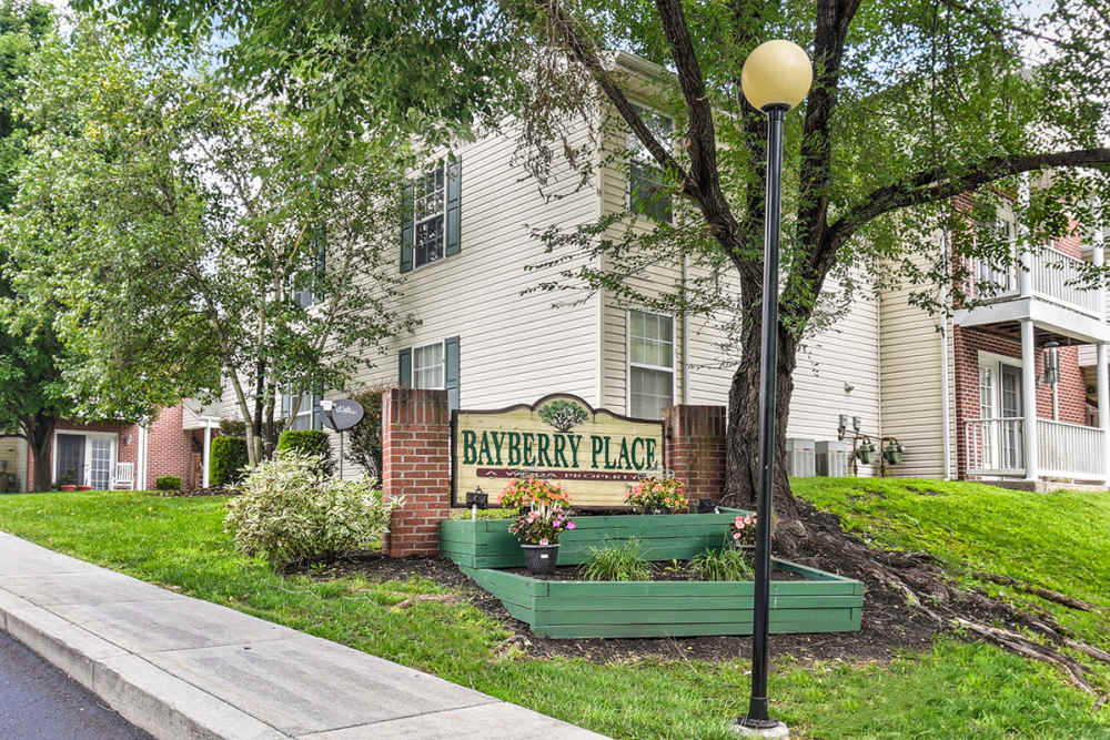 Property signage at Bayberry Place in Keyser,West Virginia