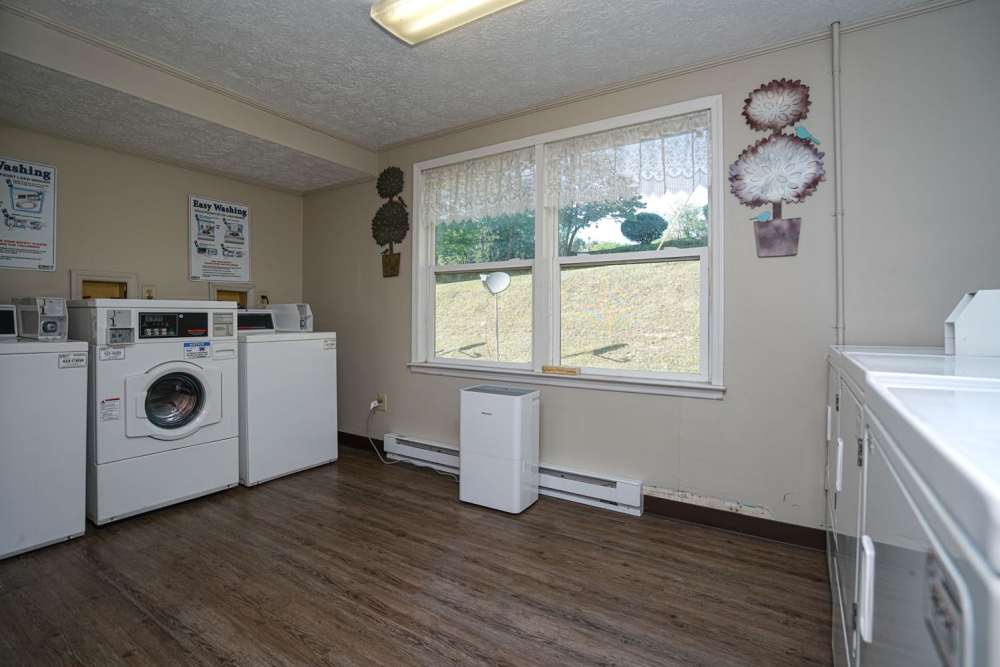 Community laundry facility at Lincoln Apartments in Shinnston,West Virginia