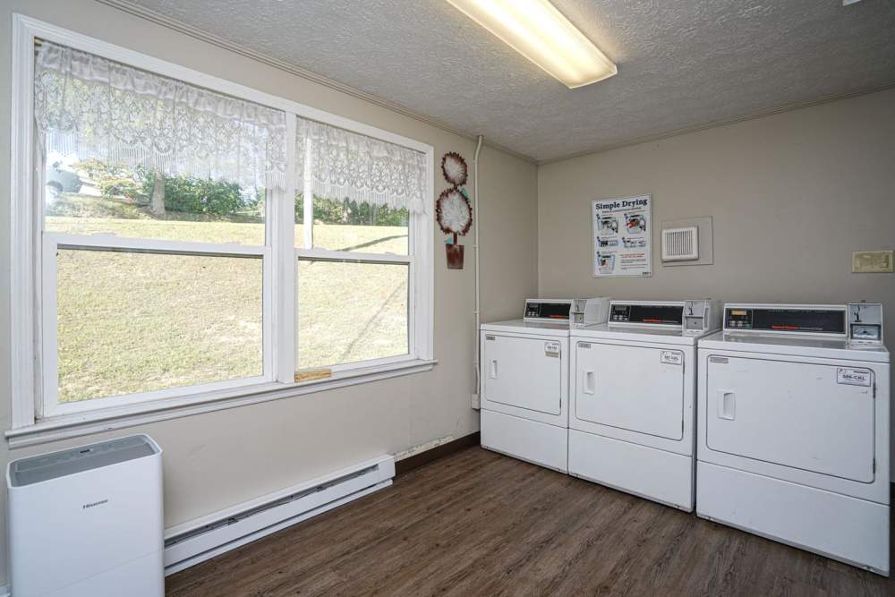 Laundry room for the residents at Lincoln Apartments in Shinnston,West Virginia