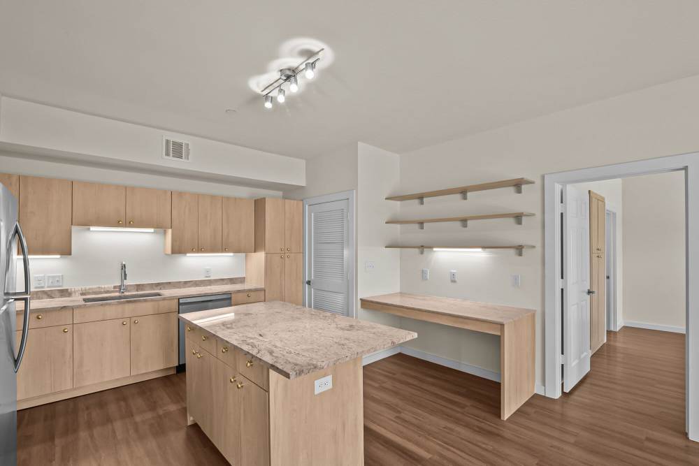 Spacious kitchen at Springwood at Aliana in Richmond, Texas