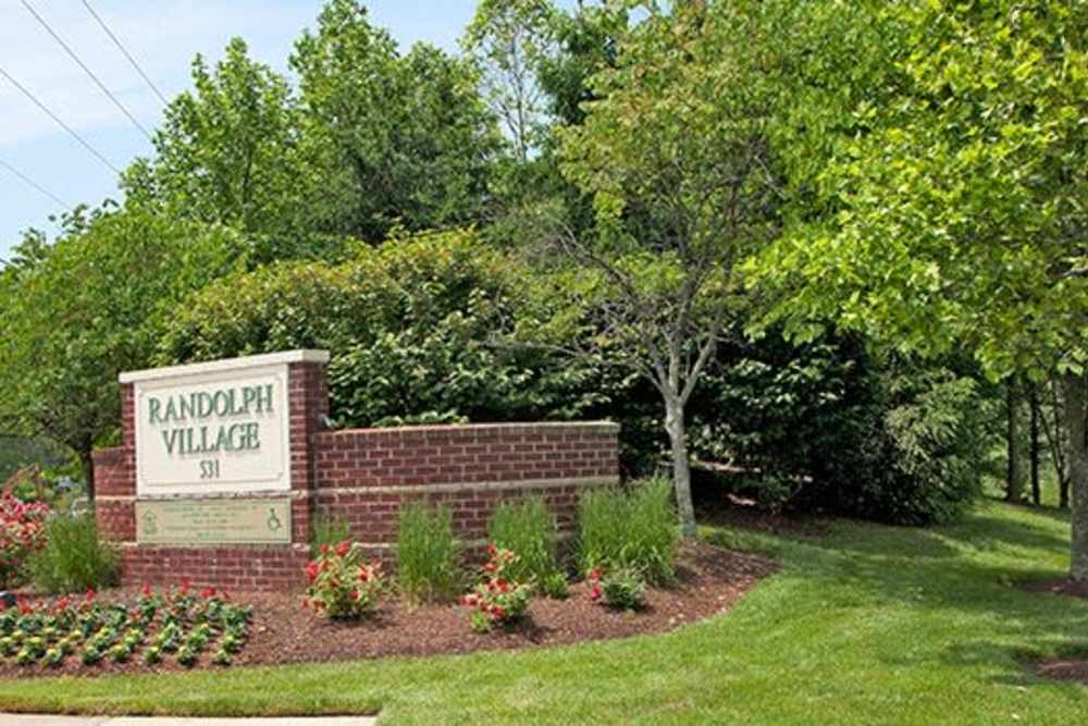 Signboard at Randolph Village Senior Apartments in Silver Spring, Maryland 