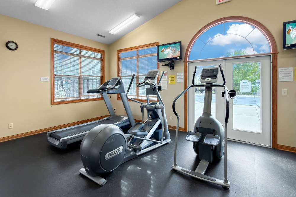 Fitness Center at Pointe 28 in Ankeny, Iowa.