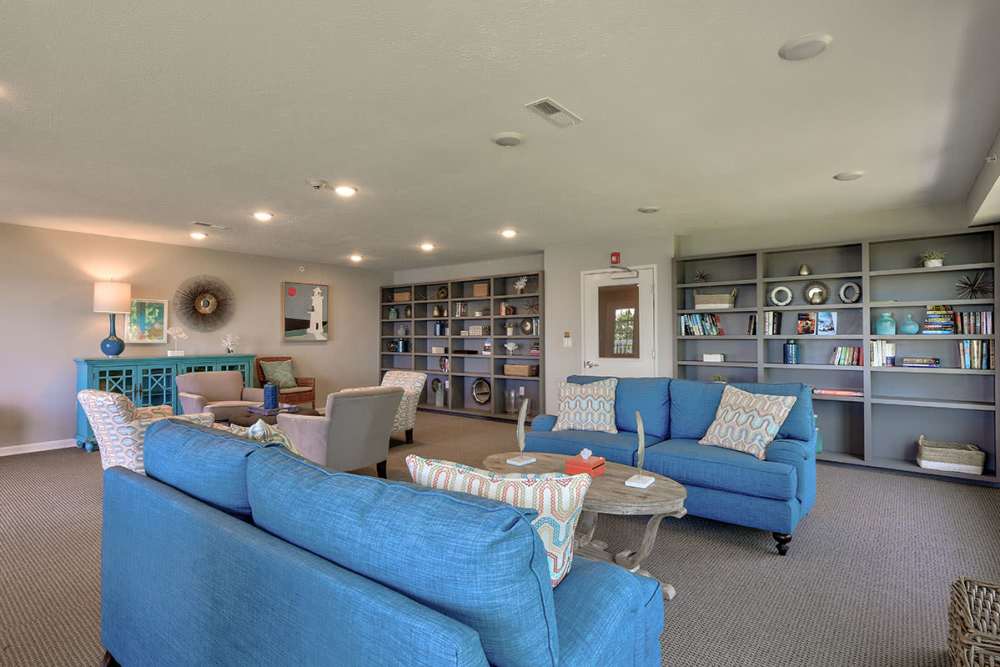 Spacious clubhouse at Willoughbeach Terrace Senior Living in Willowick, Ohio 