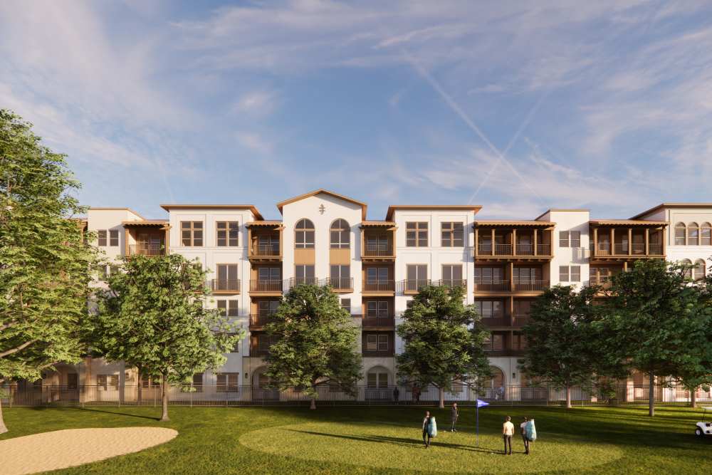  Exterior building with private patios and balconies at Demmon Partners Corporate in Sacramento, California