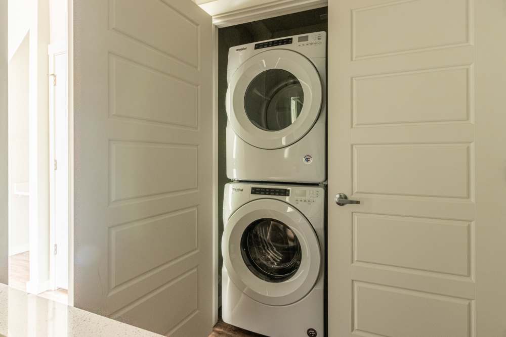 Washer and dryer connections at The Enclave in Meridian, Idaho
