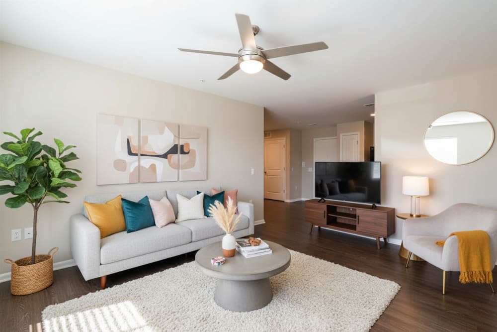 Living room at Allegany Junction in Cumberland, Maryland