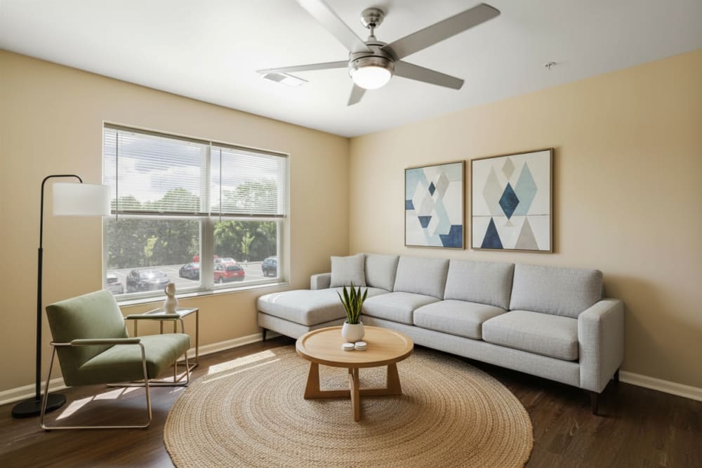 Living room at Allegany Junction in Cumberland, Maryland