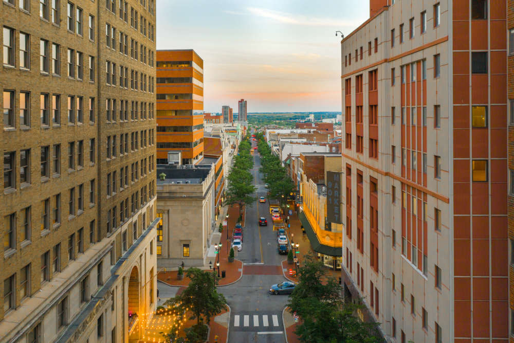 Market Street near The Residences at Christina Landing in Wilmington, Delaware