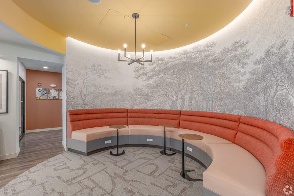 Lounge seating at Lincoln Square in Wilmington, Delaware