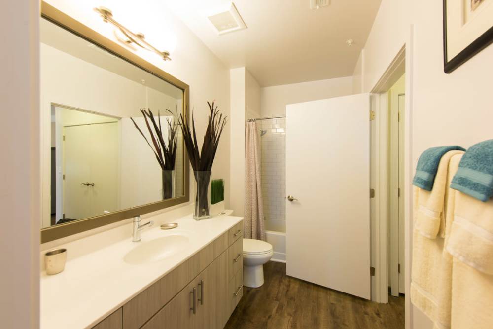 Bathroom at Harlan Flats in Wilmington, Delaware