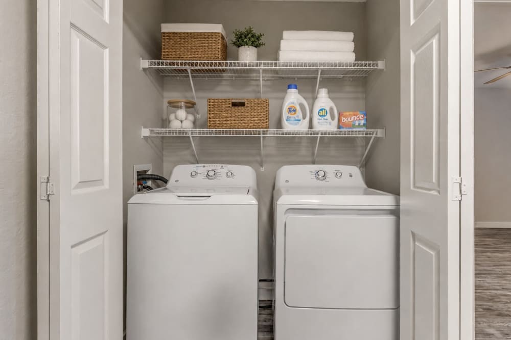 In-unit washer and dryer at Oak Place Apartment Homes in Oklahoma City, Oklahoma7