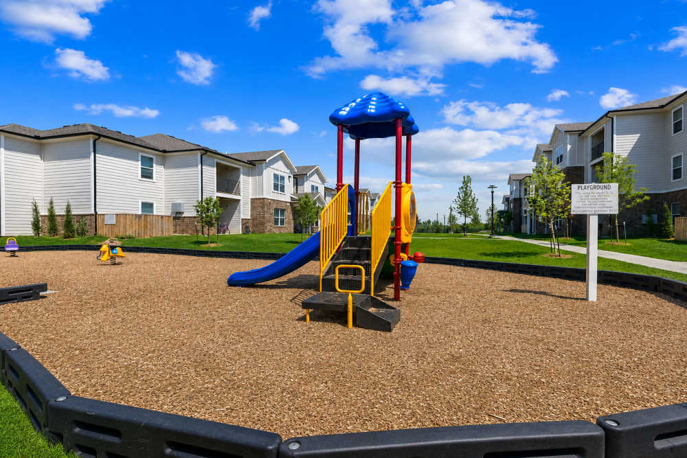 Kids play area at Covington Woods II in Lansing, Kansas 