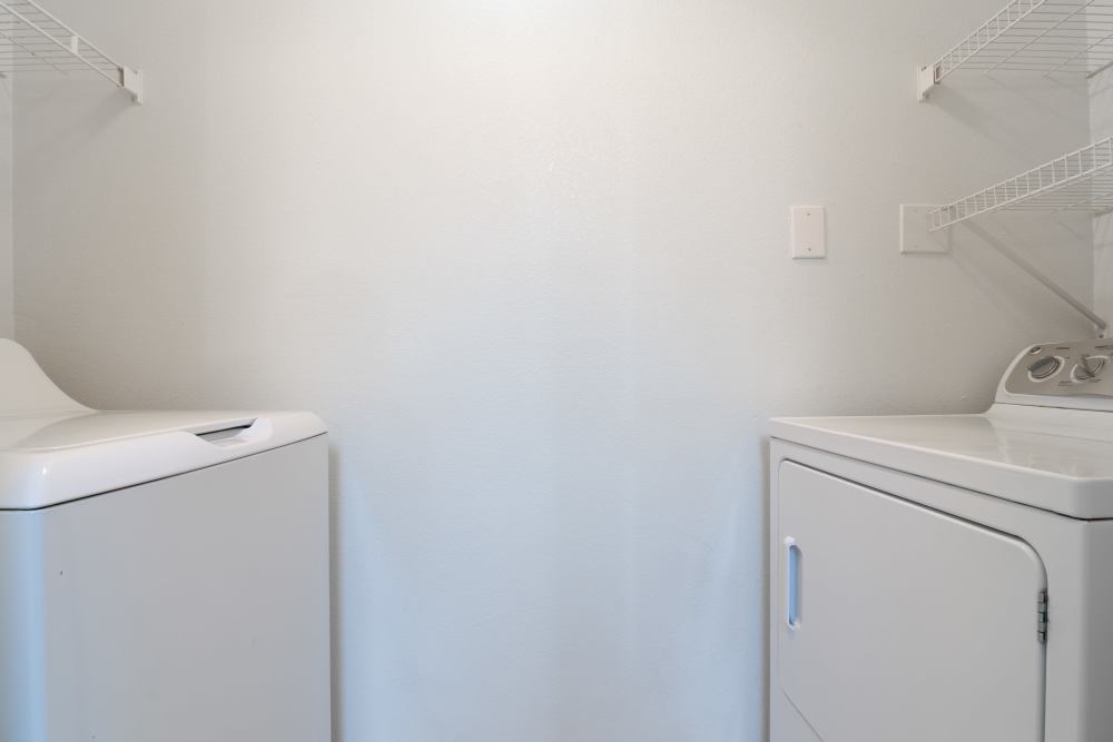 Laundry appliances at Gateway Plaza Apartments in Midland, Texas