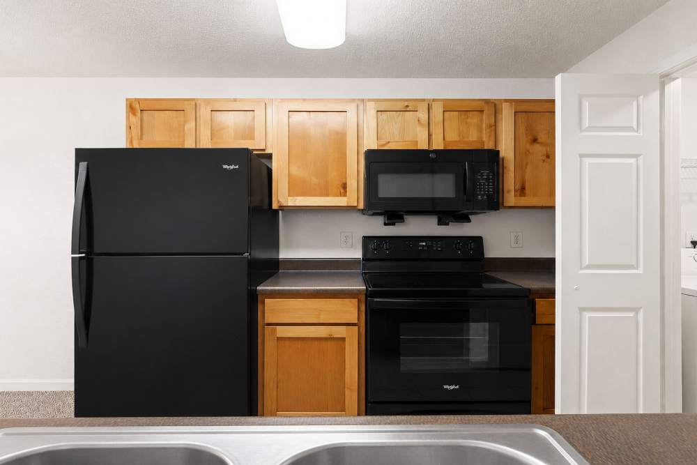 Kitchen with dome light at Stone Canyon Apartments in Amarillo, Texas 