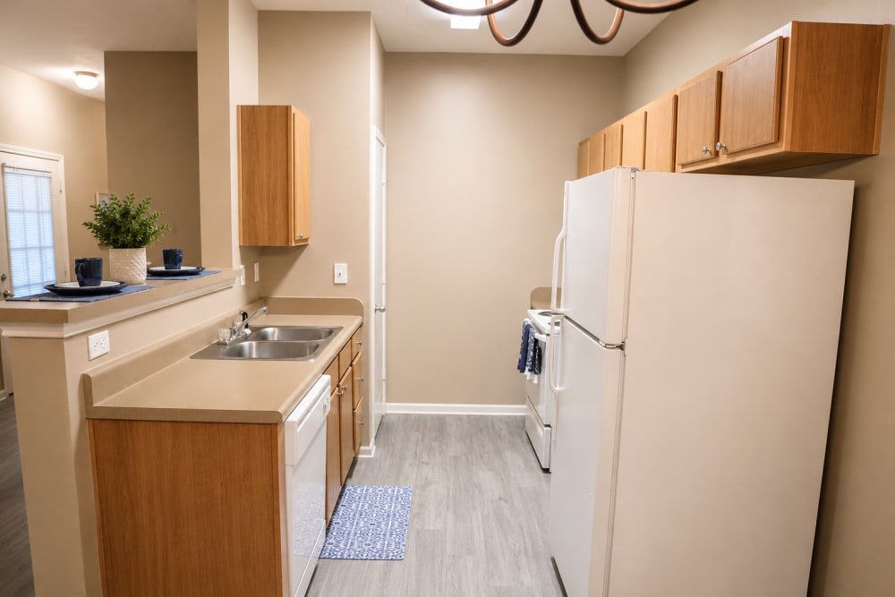 Kitchen at Riverchase Park Apartments in Gulfport, Mississippi 