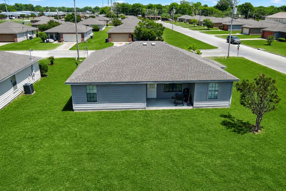 Community with greenery all around at Sunflower Estates in Indianola, Mississippi 