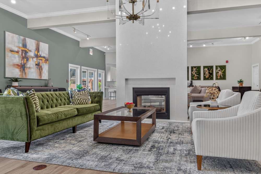 Community living room at Terraces of Elk Grove in Elk Grove Village, Illinois