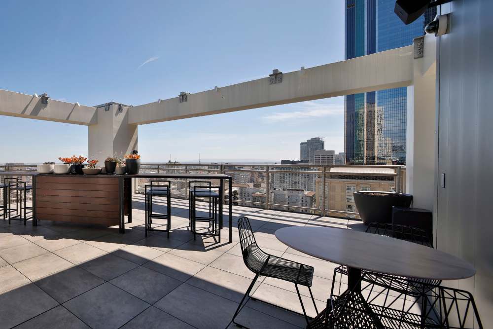 Rooftop Deck East I at Museum Tower in Los Angeles, California