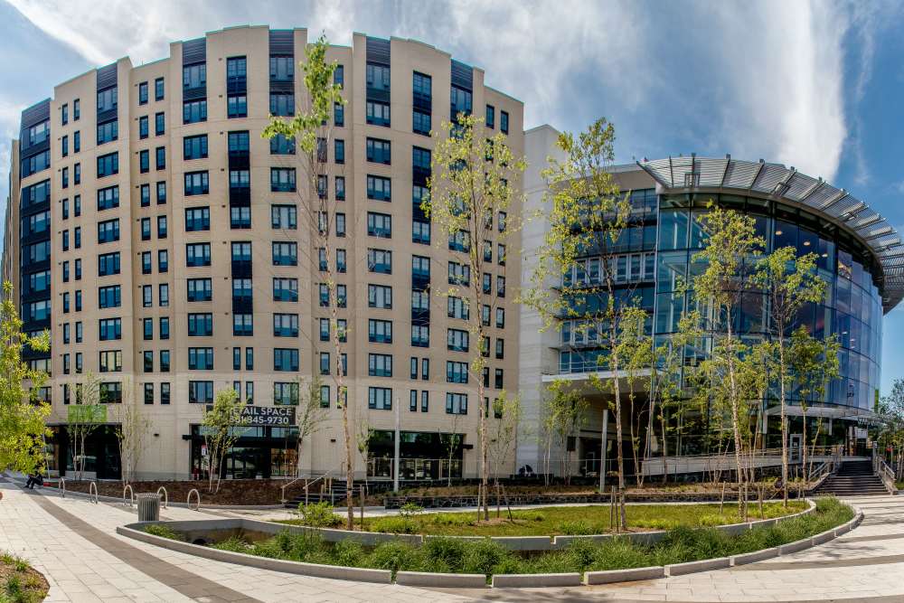 Building exterior at The Bonifant in Silver Spring, Maryland 