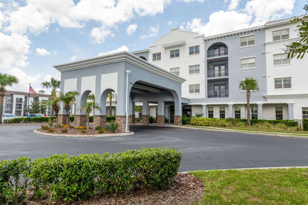 Exterior at Merrill Gardens at Solivita Marketplace in Kissimmee, Florida. 