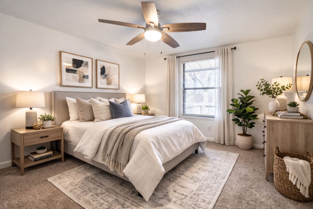 Bedroom at Manchester Apartments in Jacksonville, FL