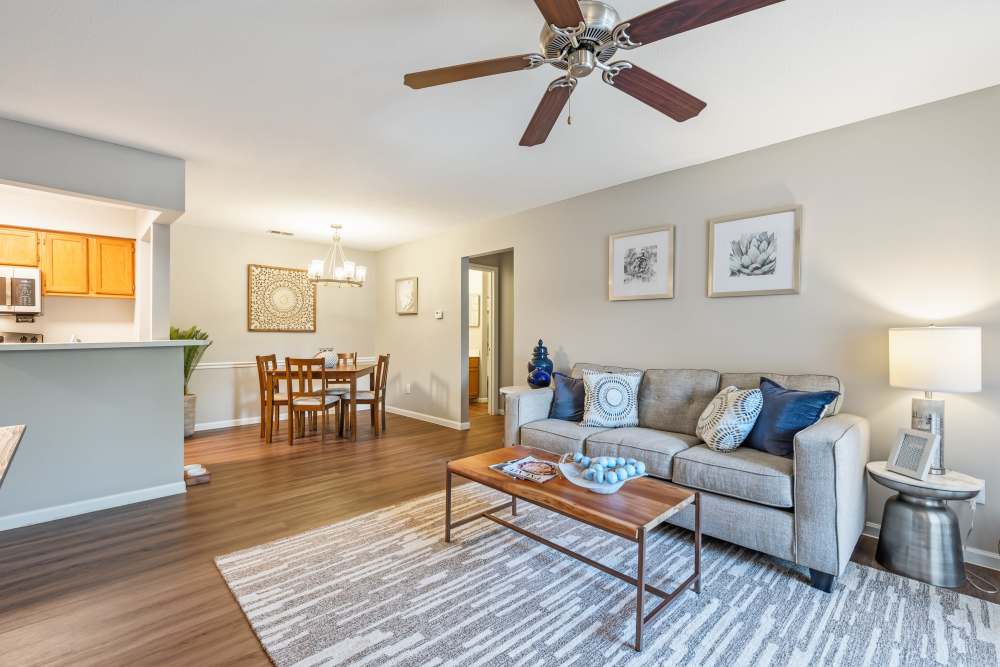 Cozy dining area beside the kitchen at Woodspring Apartments in Florence, Kentucky