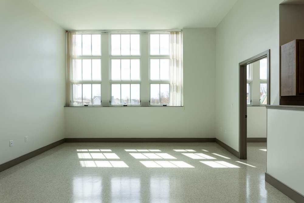 Spacious open layout with abundant natural light at Elias Brookings Apartments in Springfield, Massachusetts