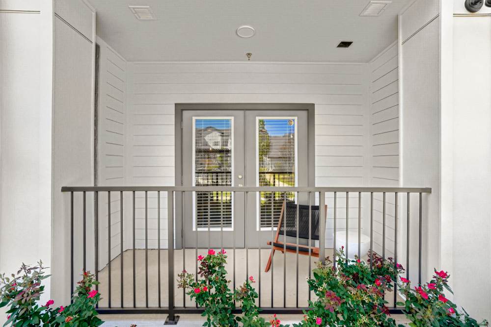 Balcony and patio retreats available at Fidelis Willis. 