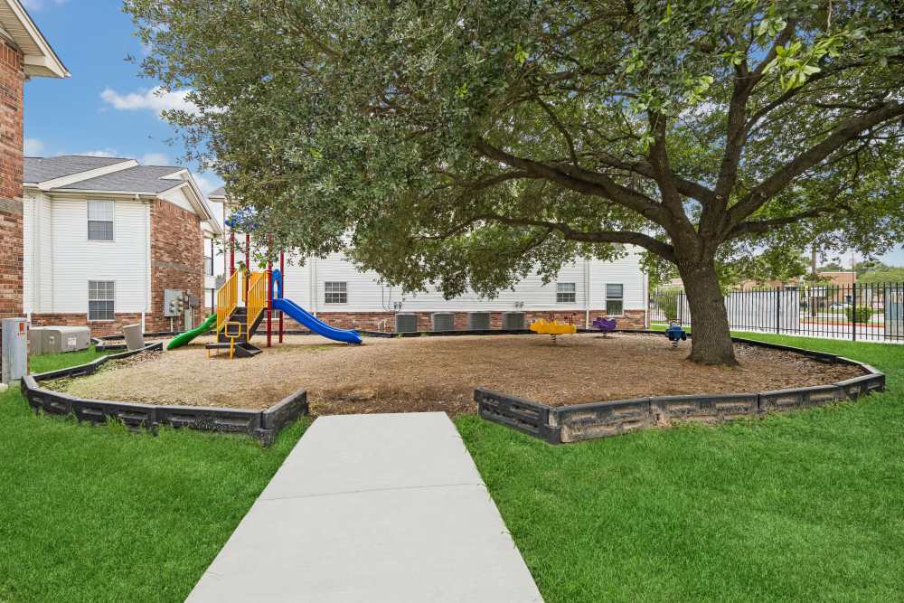 Playground at Meadowbrook Plaza in Houston, Texas