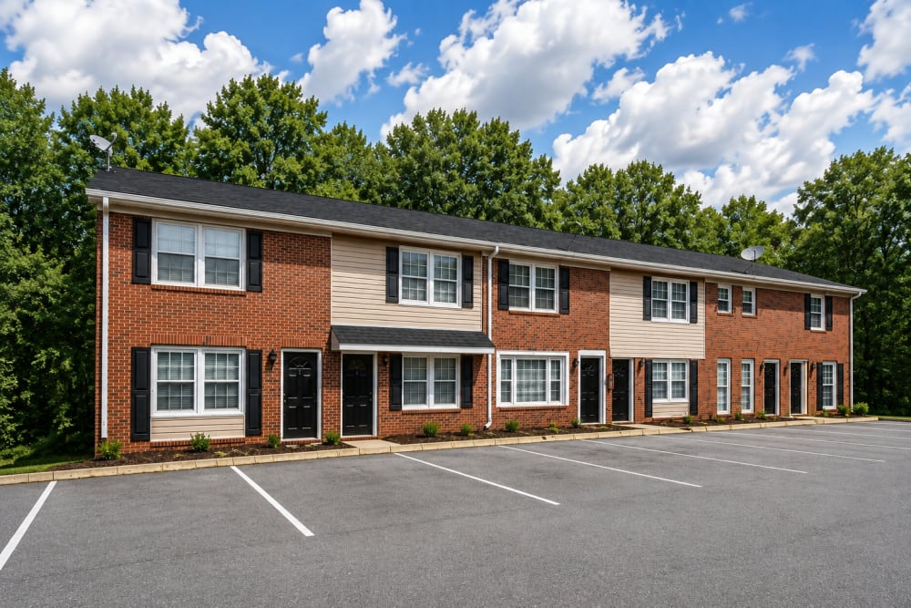 Private entrances at The Manor Townhomes in Winston-Salem, North Carolina