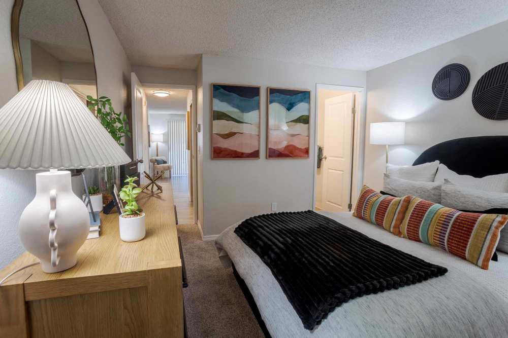 Large bedroom at The Park at Cooper Point Apartments in Olympia, Washington