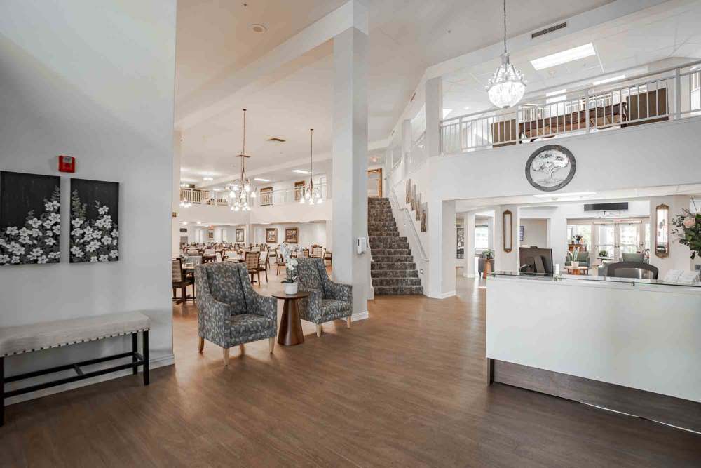 Front desk at Truewood by Merrill, Roseville in Roseville, California