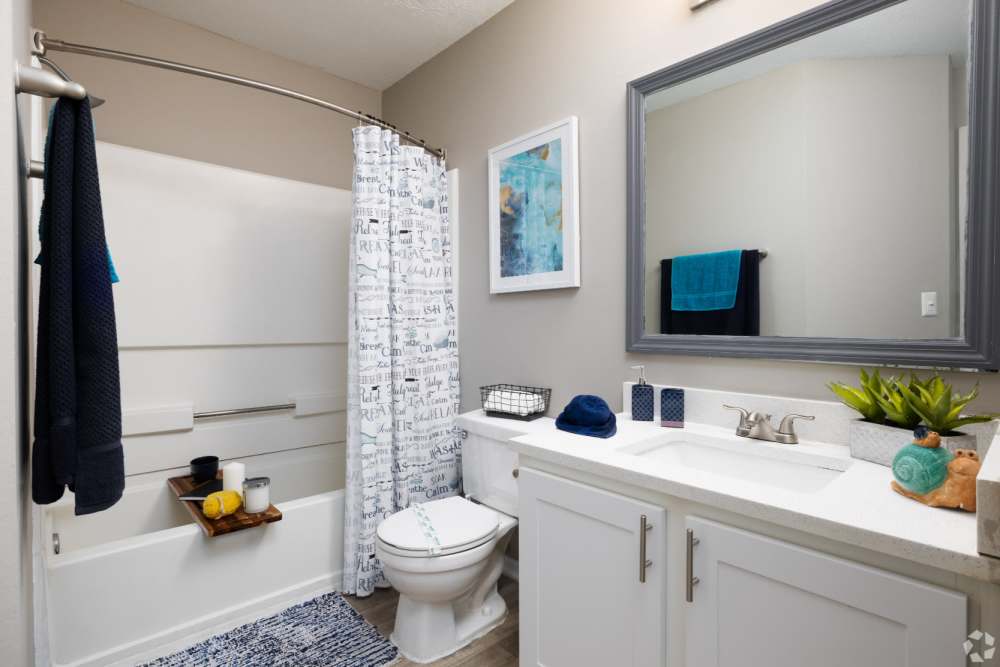 Stylish bathroom with modern fixtures at Highpoint Club in Orlando, Florida